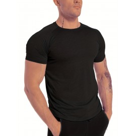 Men's Tight Fit Sauna Sweat Workout Crew Neck T-shirts, Body Shapewear For Men Men's Tight Fit Sauna Sweat Workout Crew Neck T-shirts, Body Shapewear For Men