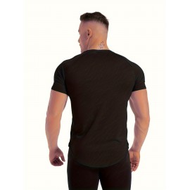 Men's Tight Fit Sauna Sweat Workout Crew Neck T-shirts, Body Shapewear For Men Men's Tight Fit Sauna Sweat Workout Crew Neck T-shirts, Body Shapewear For Men