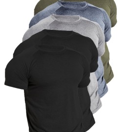 Men's Tight Fit Sauna Sweat Workout Crew Neck T-shirts, Body Shapewear For Men Men's Tight Fit Sauna Sweat Workout Crew Neck T-shirts, Body Shapewear For Men