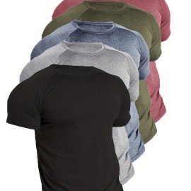 Men's Tight Fit Sauna Sweat Workout Crew Neck T-shirts, Body Shapewear For Men Men's Tight Fit Sauna Sweat Workout Crew Neck T-shirts, Body Shapewear For Men