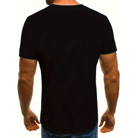 Muscle 3D Creative Print, Men's Fashion Crew Neck Summer T-shirt, Special Gift For Men Muscle 3D Creative Print, Men's Fashion Crew Neck Summer T-shirt, Special Gift For Men