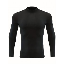 Men's Casual Pullover Shirts Long Sleeve Slim Fit Basic Solid Lightweight Turtleneck T-Shirt Men's Casual Pullover Shirts Long Sleeve Slim Fit Basic Solid Lightweight Turtleneck T-Shirt