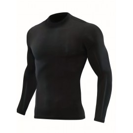 Men's Casual Pullover Shirts Long Sleeve Slim Fit Basic Solid Lightweight Turtleneck T-Shirt Men's Casual Pullover Shirts Long Sleeve Slim Fit Basic Solid Lightweight Turtleneck T-Shirt
