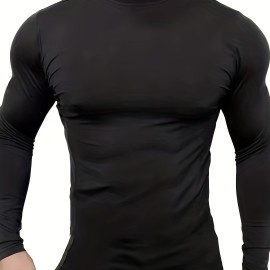 Men's Casual Pullover Shirts Long Sleeve Slim Fit Basic Solid Lightweight Turtleneck T-Shirt Men's Casual Pullover Shirts Long Sleeve Slim Fit Basic Solid Lightweight Turtleneck T-Shirt