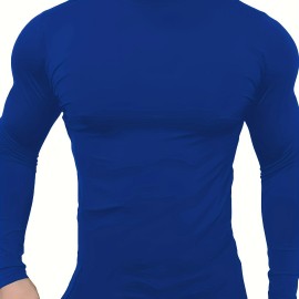 Men's Casual Pullover Shirts Long Sleeve Slim Fit Basic Solid Lightweight Turtleneck T-Shirt Men's Casual Pullover Shirts Long Sleeve Slim Fit Basic Solid Lightweight Turtleneck T-Shirt