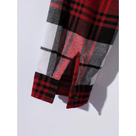 Fashionable And Casual Men's Plaid Cardigan Button Long Sleeve Lapel Jacket, Comfortable And Versatile, Suitable For Dates, Suitable For Autumn And Winter Fashionable And Casual Men's Plaid Cardigan Button Long Sleeve Lapel Jacket, Comfortable And Versatile, Suitable For Dates, Suitable For Autumn And Winter