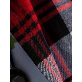 Fashionable And Casual Men's Plaid Cardigan Button Long Sleeve Lapel Jacket, Comfortable And Versatile, Suitable For Dates, Suitable For Autumn And Winter Fashionable And Casual Men's Plaid Cardigan Button Long Sleeve Lapel Jacket, Comfortable And Versatile, Suitable For Dates, Suitable For Autumn And Winter