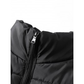 Men's Winter Vest, Lightweight Padding Puffer Vest, Sleeveless Coat Warm Zip Up Quilted Gilet Jacket Men's Winter Vest, Lightweight Padding Puffer Vest, Sleeveless Coat Warm Zip Up Quilted Gilet Jacket