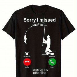 Funny Fishing Man Print Men's Casual Short Sleeve Shirt, Men's Shirt For Summer Vacation Resort, Tops For Men Funny Fishing Man Print Men's Casual Short Sleeve Shirt, Men's Shirt For Summer Vacation Resort, Tops For Men