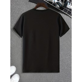 Ramen Lover Pattern Print Men's Comfy Slightly Stretch T-shirt, Graphic Tee Men's Summer Clothes, Men's Casual Outfits For Sports Fitness Ramen Lover Pattern Print Men's Comfy Slightly Stretch T-shirt, Graphic Tee Men's Summer Clothes, Men's Casual Outfits For Sports Fitness