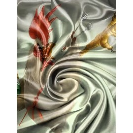 Kung Fu Rooster Pattern 3d PrintT-shirt, Men's Casual Slightly Stretch Round Neck T-shirt For Spring Summer Kung Fu Rooster Pattern 3d PrintT-shirt, Men's Casual Slightly Stretch Round Neck T-shirt For Spring Summer
