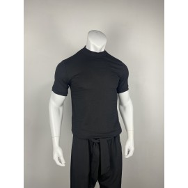 Men's Comfy Chic Turtleneck Solid T-shirt, Men's Summer Slim Fit Outdoor Clothes, Men's Clothing, Tops For Men, Gift For Men Men's Comfy Chic Turtleneck Solid T-shirt, Men's Summer Slim Fit Outdoor Clothes, Men's Clothing, Tops For Men, Gift For Men