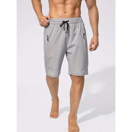 Men's Zip Pocket Sports Shorts, Swimwear, Quick Dry Lightweight Breathable UV Protection Beach Swimming Trunks (No Mesh Lining) Men's Zip Pocket Sports Shorts, Swimwear, Quick Dry Lightweight Breathable UV Protection Beach Swimming Trunks (No Mesh Lining)