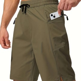 Men's Zip Pocket Sports Shorts, Swimwear, Quick Dry Lightweight Breathable UV Protection Beach Swimming Trunks (No Mesh Lining) Men's Zip Pocket Sports Shorts, Swimwear, Quick Dry Lightweight Breathable UV Protection Beach Swimming Trunks (No Mesh Lining)