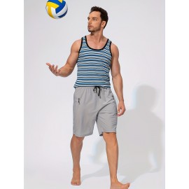 Men's Zip Pocket Sports Shorts, Swimwear, Quick Dry Lightweight Breathable UV Protection Beach Swimming Trunks (No Mesh Lining) Men's Zip Pocket Sports Shorts, Swimwear, Quick Dry Lightweight Breathable UV Protection Beach Swimming Trunks (No Mesh Lining)