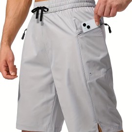 Men's Zip Pocket Sports Shorts, Swimwear, Quick Dry Lightweight Breathable UV Protection Beach Swimming Trunks (No Mesh Lining) Men's Zip Pocket Sports Shorts, Swimwear, Quick Dry Lightweight Breathable UV Protection Beach Swimming Trunks (No Mesh Lining)