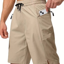 Men's Zip Pocket Sports Shorts, Swimwear, Quick Dry Lightweight Breathable UV Protection Beach Swimming Trunks (No Mesh Lining) Men's Zip Pocket Sports Shorts, Swimwear, Quick Dry Lightweight Breathable UV Protection Beach Swimming Trunks (No Mesh Lining)