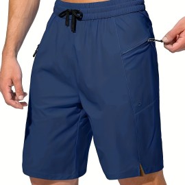 Men's Zip Pocket Sports Shorts, Swimwear, Quick Dry Lightweight Breathable UV Protection Beach Swimming Trunks (No Mesh Lining) Men's Zip Pocket Sports Shorts, Swimwear, Quick Dry Lightweight Breathable UV Protection Beach Swimming Trunks (No Mesh Lining)