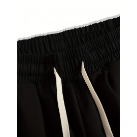 Various Color Classic Design Comfy Shorts, Men's Casual Solid Color Slightly Stretch Elastic Waist Drawstring Shorts For Summer Various Color Classic Design Comfy Shorts, Men's Casual Solid Color Slightly Stretch Elastic Waist Drawstring Shorts For Summer