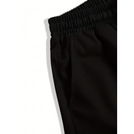 Various Color Classic Design Comfy Shorts, Men's Casual Solid Color Slightly Stretch Elastic Waist Drawstring Shorts For Summer Various Color Classic Design Comfy Shorts, Men's Casual Solid Color Slightly Stretch Elastic Waist Drawstring Shorts For Summer
