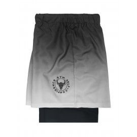 2-in-1 Double Layer Shorts With Inner Zipper Pocket, Men's Mid Stretch Sports Shorts For Summer Gym Workout Training 2-in-1 Double Layer Shorts With Inner Zipper Pocket, Men's Mid Stretch Sports Shorts For Summer Gym Workout Training