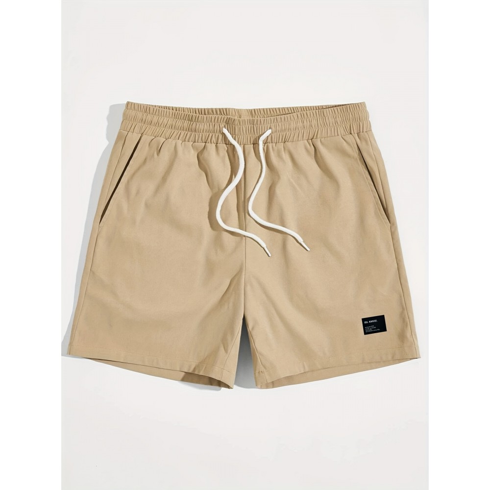 Graphic Pattern Comfy Shorts, Men's Casual Waist Drawstring Shorts For Summer Basketball Beach Resort Graphic Pattern Comfy Shorts, Men's Casual Waist Drawstring Shorts For Summer Basketball Beach Resort
