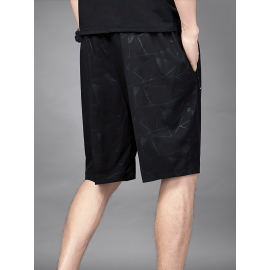 Men's Breathable Shorts With Pockets, Summer Rapid Dry Drawstring Sports Shorts For Running, Fitness, Training Men's Breathable Shorts With Pockets, Summer Rapid Dry Drawstring Sports Shorts For Running, Fitness, Training
