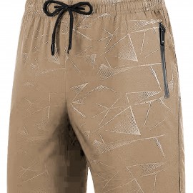 Men's Breathable Shorts With Pockets, Summer Rapid Dry Drawstring Sports Shorts For Running, Fitness, Training Men's Breathable Shorts With Pockets, Summer Rapid Dry Drawstring Sports Shorts For Running, Fitness, Training