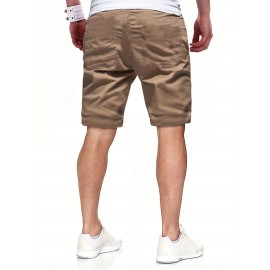 Men's Casual Cargo Shorts, Drawstring Beach Golf Shorts For Summer Outdoor Activities Men's Casual Cargo Shorts, Drawstring Beach Golf Shorts For Summer Outdoor Activities