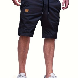 Men's Casual Cargo Shorts, Drawstring Beach Golf Shorts For Summer Outdoor Activities Men's Casual Cargo Shorts, Drawstring Beach Golf Shorts For Summer Outdoor Activities