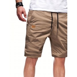 Men's Casual Cargo Shorts, Drawstring Beach Golf Shorts For Summer Outdoor Activities Men's Casual Cargo Shorts, Drawstring Beach Golf Shorts For Summer Outdoor Activities