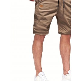 Men's Casual Cargo Shorts, Drawstring Beach Golf Shorts For Summer Outdoor Activities Men's Casual Cargo Shorts, Drawstring Beach Golf Shorts For Summer Outdoor Activities