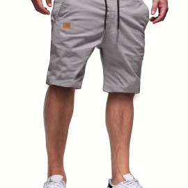 Men's Casual Cargo Shorts, Drawstring Beach Golf Shorts For Summer Outdoor Activities Men's Casual Cargo Shorts, Drawstring Beach Golf Shorts For Summer Outdoor Activities
