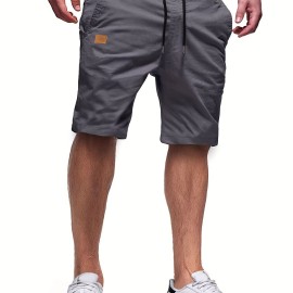 Men's Casual Cargo Shorts, Drawstring Beach Golf Shorts For Summer Outdoor Activities Men's Casual Cargo Shorts, Drawstring Beach Golf Shorts For Summer Outdoor Activities
