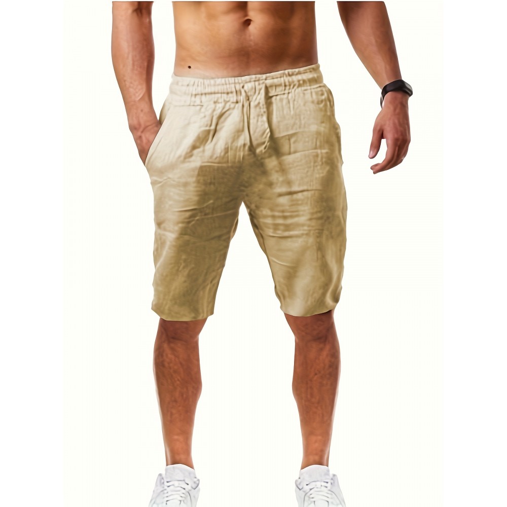 Men's Comfy Casual Cotton Shorts, Summer Clothing Men's Comfy Casual Cotton Shorts, Summer Clothing