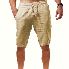 Men's Comfy Casual Cotton Shorts, Summer Clothing Men's Comfy Casual Cotton Shorts, Summer Clothing