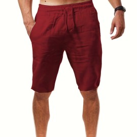 Men's Comfy Casual Cotton Shorts, Summer Clothing Men's Comfy Casual Cotton Shorts, Summer Clothing