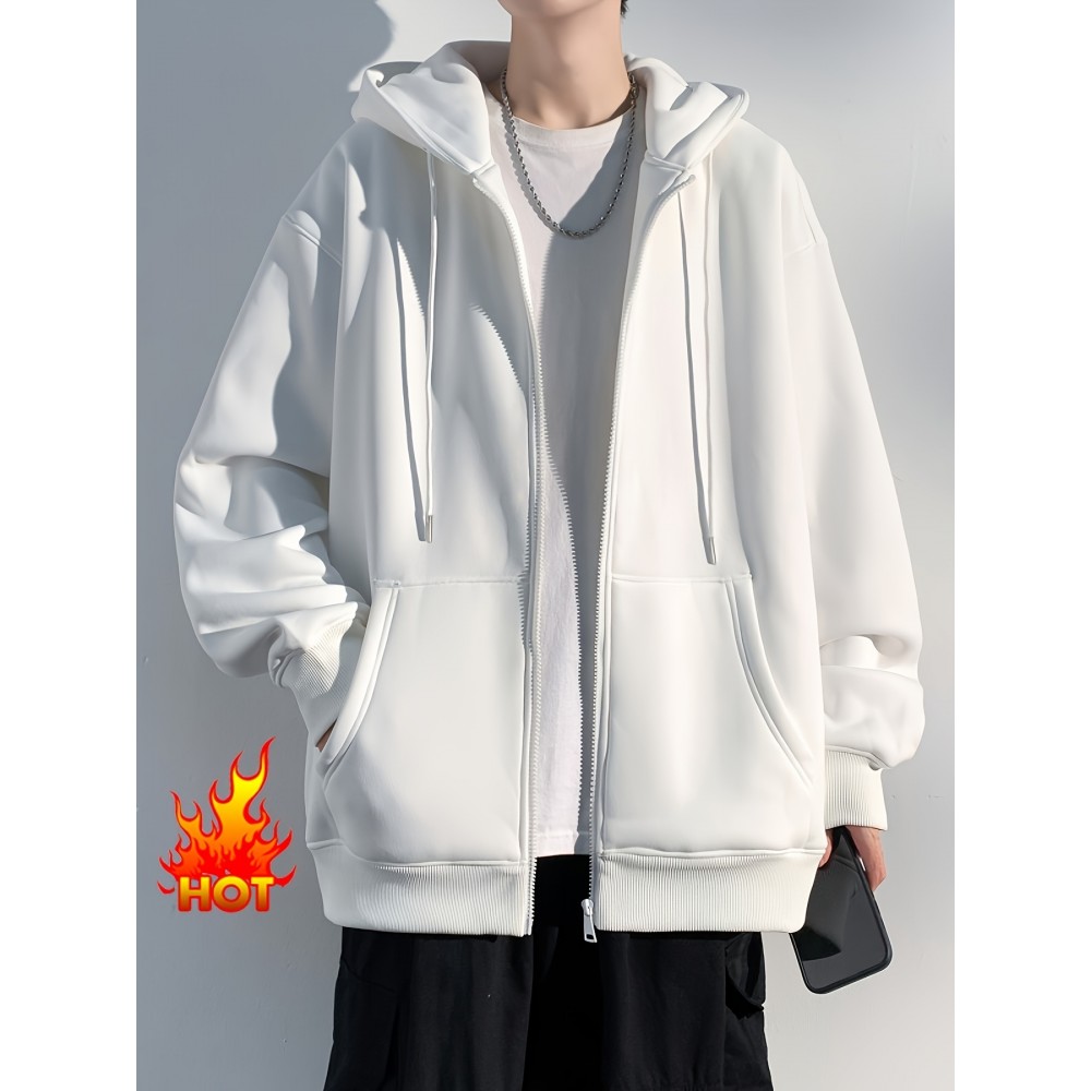 Men's Hooded Jacket Casual Long Sleeve Hoodies With Zipper Gym Sports Hooded Coat For Spring Fall Men's Hooded Jacket Casual Long Sleeve Hoodies With Zipper Gym Sports Hooded Coat For Spring Fall