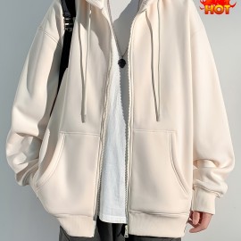 Men's Hooded Jacket Casual Long Sleeve Hoodies With Zipper Gym Sports Hooded Coat For Spring Fall Men's Hooded Jacket Casual Long Sleeve Hoodies With Zipper Gym Sports Hooded Coat For Spring Fall