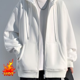 Men's Hooded Jacket Casual Long Sleeve Hoodies With Zipper Gym Sports Hooded Coat For Spring Fall Men's Hooded Jacket Casual Long Sleeve Hoodies With Zipper Gym Sports Hooded Coat For Spring Fall