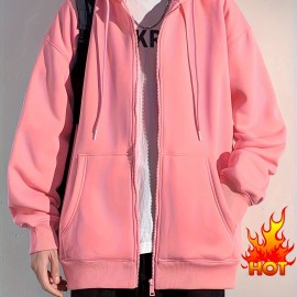 Men's Hooded Jacket Casual Long Sleeve Hoodies With Zipper Gym Sports Hooded Coat For Spring Fall Men's Hooded Jacket Casual Long Sleeve Hoodies With Zipper Gym Sports Hooded Coat For Spring Fall