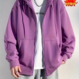 Men's Hooded Jacket Casual Long Sleeve Hoodies With Zipper Gym Sports Hooded Coat For Spring Fall Men's Hooded Jacket Casual Long Sleeve Hoodies With Zipper Gym Sports Hooded Coat For Spring Fall
