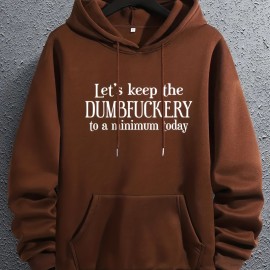 DUMFUCKERY Print Hoodies For Men, Graphic Hoodie With Kangaroo Pocket, Comfy Loose Trendy Hooded Pullover, Mens Clothing For Autumn Winter DUMFUCKERY Print Hoodies For Men, Graphic Hoodie With Kangaroo Pocket, Comfy Loose Trendy Hooded Pullover, Mens Clothing For Autumn Winter