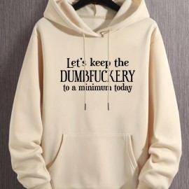 DUMFUCKERY Print Hoodies For Men, Graphic Hoodie With Kangaroo Pocket, Comfy Loose Trendy Hooded Pullover, Mens Clothing For Autumn Winter DUMFUCKERY Print Hoodies For Men, Graphic Hoodie With Kangaroo Pocket, Comfy Loose Trendy Hooded Pullover, Mens Clothing For Autumn Winter