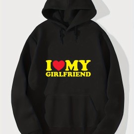 I Love My Girl Friend Print Hoodie, Cool Hoodies For Men, Men's Casual Graphic Design Pullover Hooded Sweatshirt With Kangaroo Pocket Streetwear For Winter Fall, As Gifts I Love My Girl Friend Print Hoodie, Cool Hoodies For Men, Men's Casual Graphic Design Pullover Hooded Sweatshirt With Kangaroo Pocket Streetwear For Winter Fall, As Gifts