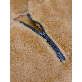 Cool Fluffy Thermal Hoodies For Men, Men's Casual Color Block Polar Fleece Pullover Hooded Sweatshirt With Kangaroo Pocket Streetwear For Winter Fall, As Gifts Cool Fluffy Thermal Hoodies For Men, Men's Casual Color Block Polar Fleece Pullover Hooded Sweatshirt With Kangaroo Pocket Streetwear For Winter Fall, As Gifts