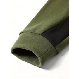 Color Block Hoodie, Cool Hoodies For Men, Men's Casual Graphic Design Pullover Hooded Sweatshirt With Kangaroo Pocket Streetwear For Winter Fall, As Gifts Color Block Hoodie, Cool Hoodies For Men, Men's Casual Graphic Design Pullover Hooded Sweatshirt With Kangaroo Pocket Streetwear For Winter Fall, As Gifts