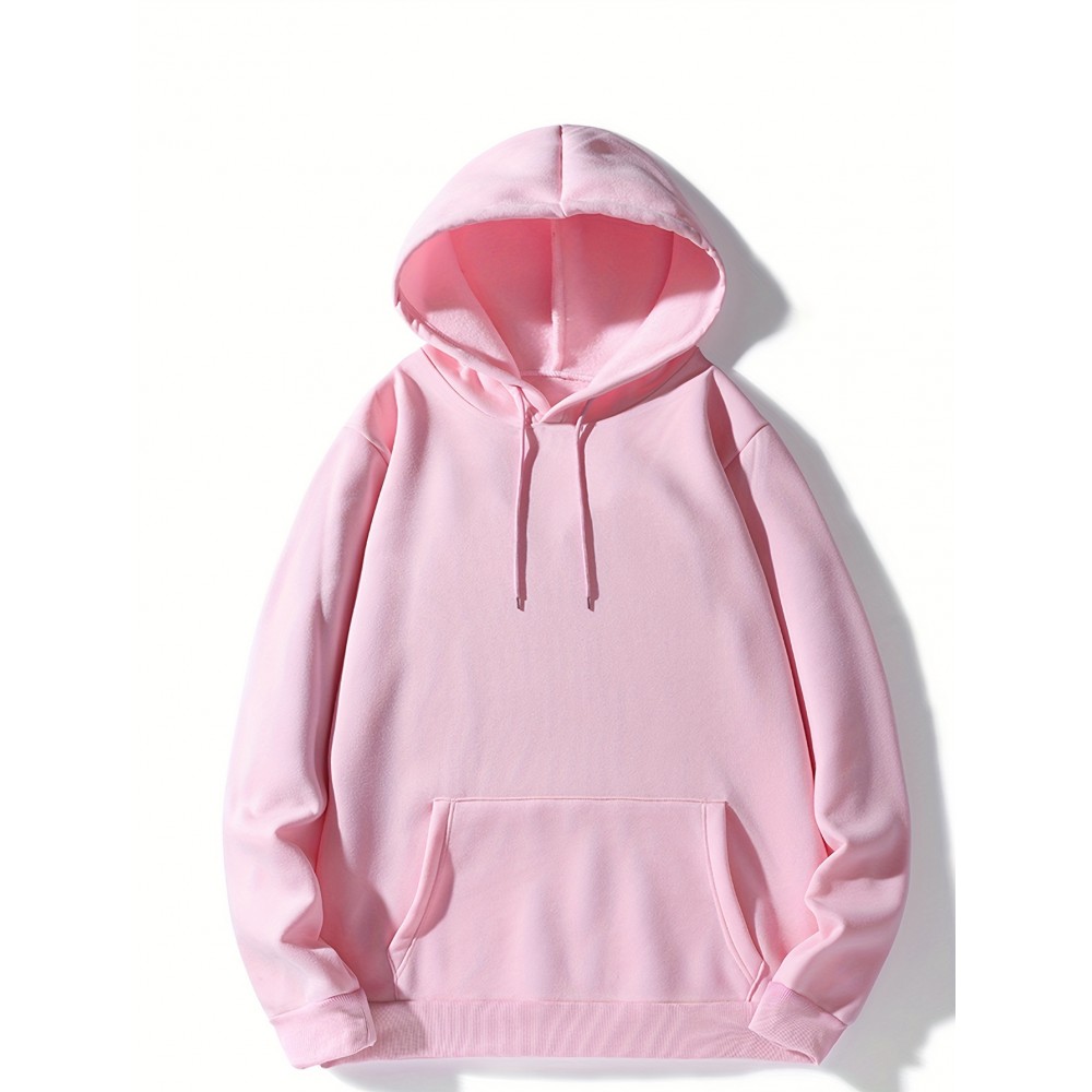 Hoodies For Men, Solid Color Hoodie, Men's Casual Pullover Hooded Sweatshirt With Kangaroo Pocket For Spring Fall, As Gifts Hoodies For Men, Solid Color Hoodie, Men's Casual Pullover Hooded Sweatshirt With Kangaroo Pocket For Spring Fall, As Gifts