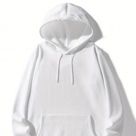 Hoodies For Men, Solid Color Hoodie, Men's Casual Pullover Hooded Sweatshirt With Kangaroo Pocket For Spring Fall, As Gifts Hoodies For Men, Solid Color Hoodie, Men's Casual Pullover Hooded Sweatshirt With Kangaroo Pocket For Spring Fall, As Gifts