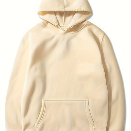 Hoodies For Men, Solid Color Hoodie, Men's Casual Pullover Hooded Sweatshirt With Kangaroo Pocket For Spring Fall, As Gifts Hoodies For Men, Solid Color Hoodie, Men's Casual Pullover Hooded Sweatshirt With Kangaroo Pocket For Spring Fall, As Gifts